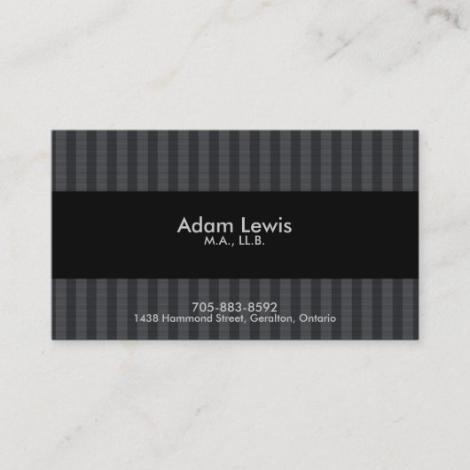 GesetzesVisitenkarte - eingefaßt Visitenkarte (Vorderseite)