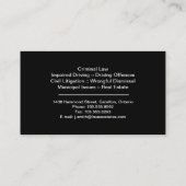 GesetzesVisitenkarte-- roter u. schwarzer Visitenkarte (Rückseite)