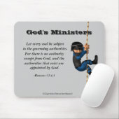 Gesetzesvollstreckung Gottes Minister Mousepad (Mit Mouse)