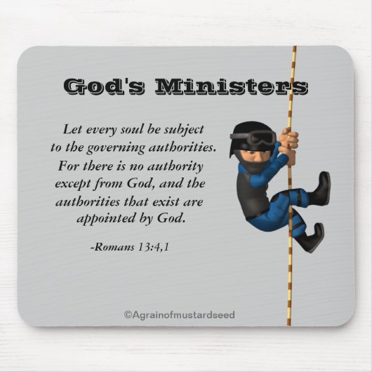 Gesetzesvollstreckung Gottes Minister Mousepad (Vorne)