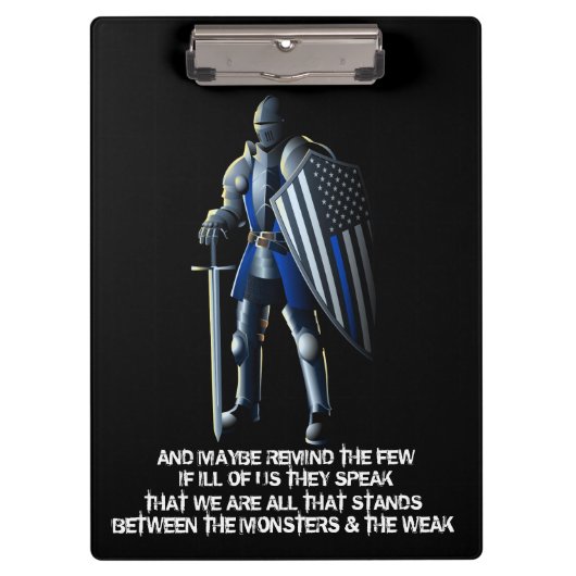 Gesetzesvollstreckung-Klemmbrett Klemmbrett (Vorderseite)