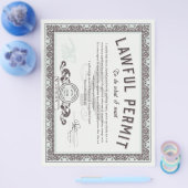 Gesetzliche Erlaubnis, das zu tun, was Sie Flyer G (Einzeln)