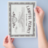 Gesetzliche Erlaubnis, das zu tun, was Sie Flyer G (Hand)