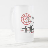 GESETZmattiertes Bierglas Mattglas Bierglas (Vorderseite Links)