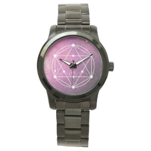 GESETZT Geometrie-Metatron-Kubus Armbanduhr