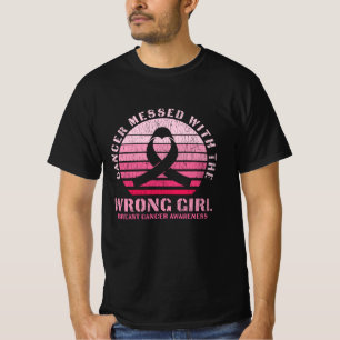 Gesetzt mit dem falschen Bewusstsein für Brustkreb T-Shirt