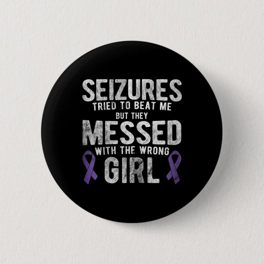Gesetzt mit dem falschen Bewusstsein für Epilepsie Button (Vorderseite)