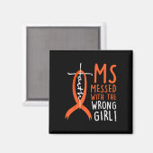 Gesetzt mit der falschen Girl-Multiple Sklerose Magnet (Vorderseite/Rückseite)