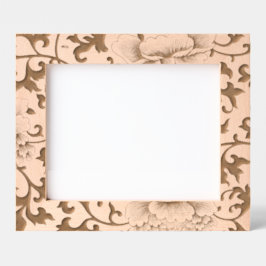 GESETZTE BILDERRAHMEN JAPANISCHES BLUMENPATTER GEÄTZTE RAHMEN