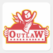 Gesetzwidrigkeit Quadratischer Aufkleber (Vorderseite)