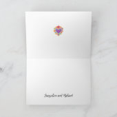 GESICHERTE HERZEN, MEXIKAN FOLGE DANKE KARTE (Innenseite)