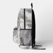 Gesichertes topographisches Muster Bedruckter Rucksack (Rechts)