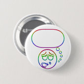 Gesicht #10 (mit Spracheblase) Button (Vorne & Hinten)