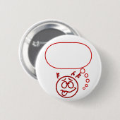 Gesicht #3 (mit Spracheblase) Button (Vorne & Hinten)