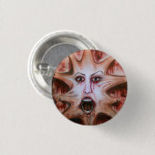 Gesicht auf Leinwand Button (Vorne & Hinten)