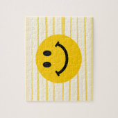 Gesicht auf sonnigen gelben Streifen Puzzle (Vertikal)