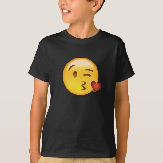 Gesicht, das einen Kuss Emoji wirft T-Shirt (Vorderseite)