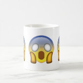 Gesicht, das in der Furcht Emoji schreit Kaffeetasse (Mittel)