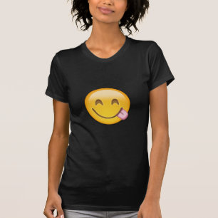 Gesicht, das köstliche Nahrung Emoji Savouring is T-Shirt