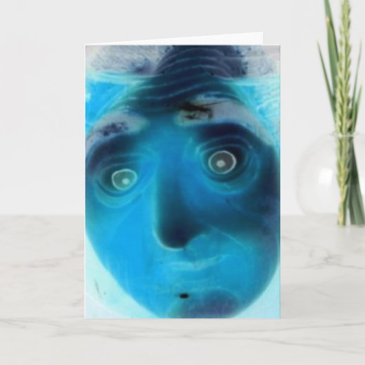 Gesicht der Furcht-Gruß-Karte, befürchten mich Karte (Vorderseite)