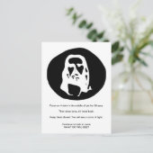 Gesicht der optischen Illusion der Postkarte (Stehend Vorderseite)