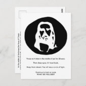 Gesicht der optischen Illusion der Postkarte (Vorne/Hinten)