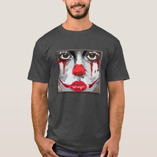 Gesicht der T-Shirts eines Clowns (Vorderseite)