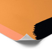 Gesicht des abstrakten Mannes 7 Poster (Ecke)