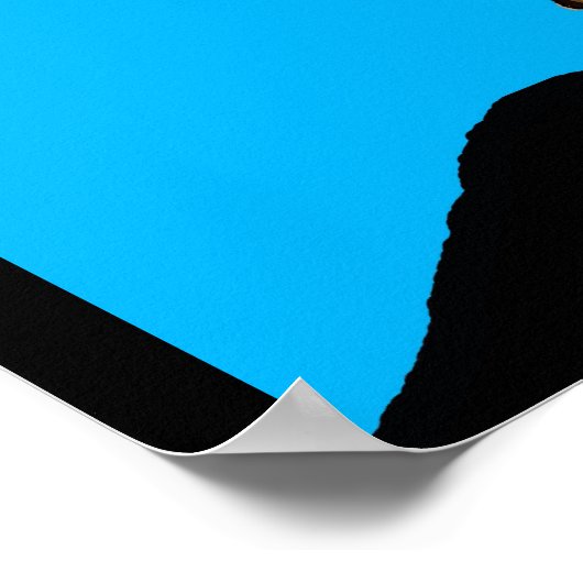 Gesicht des abstrakten Mannes 7 Poster (Ecke)