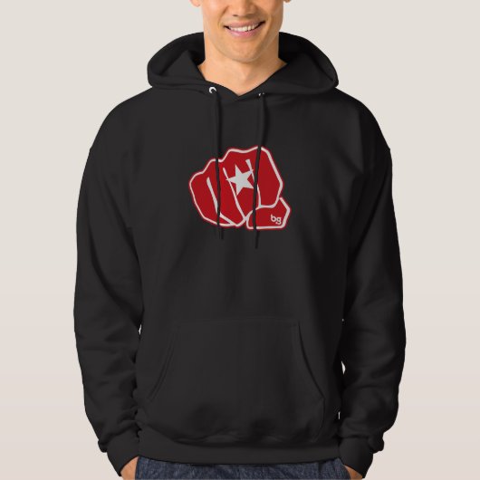 "GESICHT des DURCHSCHLAGS-YO" Hoodie (Vorderseite)