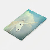 Gesicht des Einhorns Post-it Klebezettel (angewinkelt)