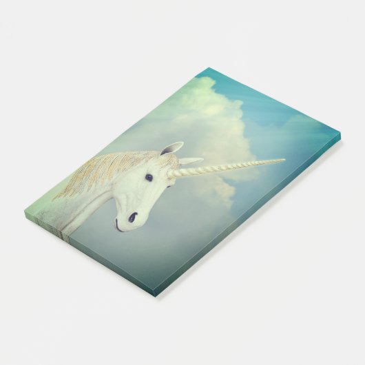 Gesicht des Einhorns Post-it Klebezettel (angewinkelt)