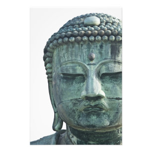 Gesicht des Großen Buddha von Kamakura auch Fotodruck