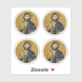 Gesicht des jesus-Christus-Orthodoxen Haga-Sophia- Aufkleber (Blatt)