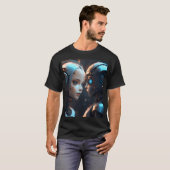 Gesicht des KI-Chatts T-Shirt (Vorne ganz)