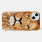 Gesicht des Löwen iPhone Hülle (Rückseite (Horizontal))