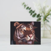 Gesicht des Tigers Postkarte (Stehend Vorderseite)