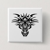 Gesicht-Dragon-Tattoo Button (Vorderseite)