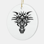 Gesicht-Dragon-Tattoo Keramikornament (Links)