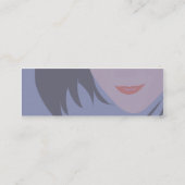 Gesicht - dünn mini visitenkarte (Rückseite)
