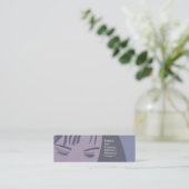 Gesicht - dünn mini visitenkarte (Stehend Vorderseite)