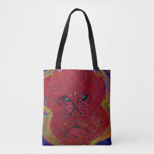 Gesicht einer Flamme Mittelgroße Tote-Tasche Tasche