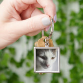 Gesicht einer Katze Schlüsselanhänger (Hand)