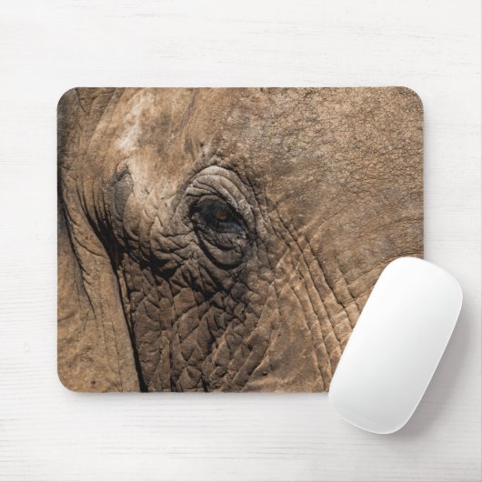 Gesicht eines Elefanten Mousepad (Mit Mouse)