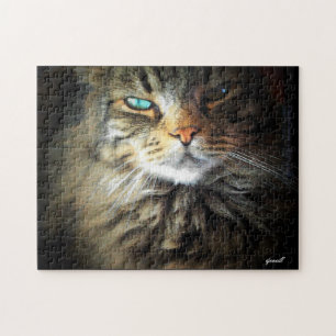 Gesicht eines Grumpy Angels Puzzle