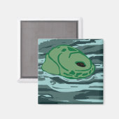 Gesicht eines Honu-Magneten Magnet (Vorderseite/Rückseite)