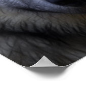 Gesicht eines Wolf-Fotos Poster (Ecke)