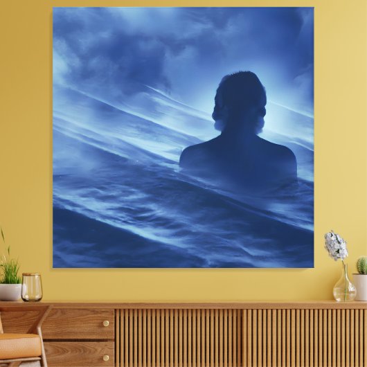 Gesicht es allein leinwanddruck (Insitu (Wohnzimmer))