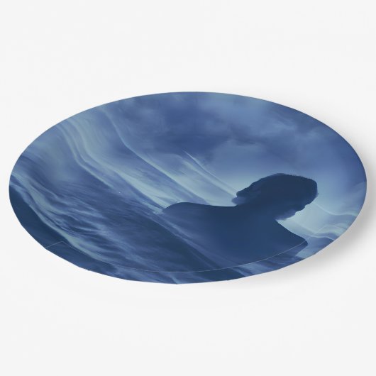 Gesicht es allein pappteller (Schrägansicht)