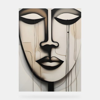 Gesicht - face acrylschild